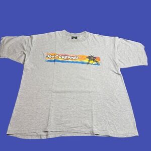 Fun Tees Mens XL Surf Legends Graphic T Shirt Beach Surf Ocean Gray Y2K